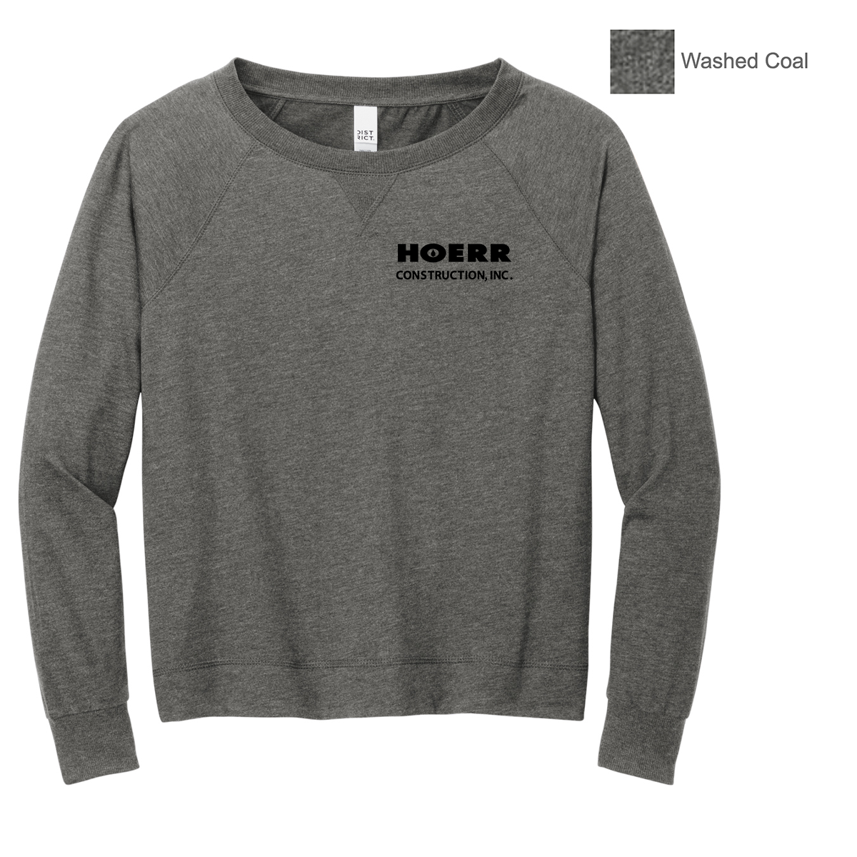 HC - Embroidered - District® Women’s Featherweight French Terry™ Long Sleeve Crewneck