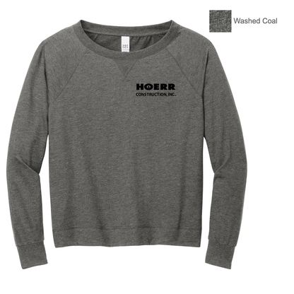 HC - Embroidered - District® Women’s Featherweight French Terry™ Long Sleeve Crewneck