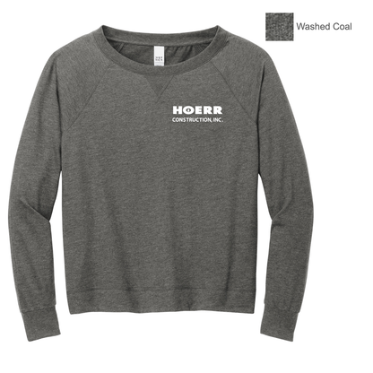 HC - Embroidered - District® Women’s Featherweight French Terry™ Long Sleeve Crewneck