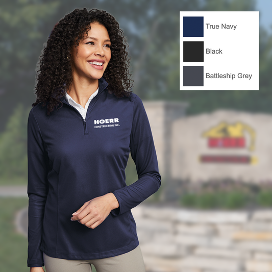 HC - Embroidered - Port Authority® Women's Pinpoint Mesh 1/2-Zip