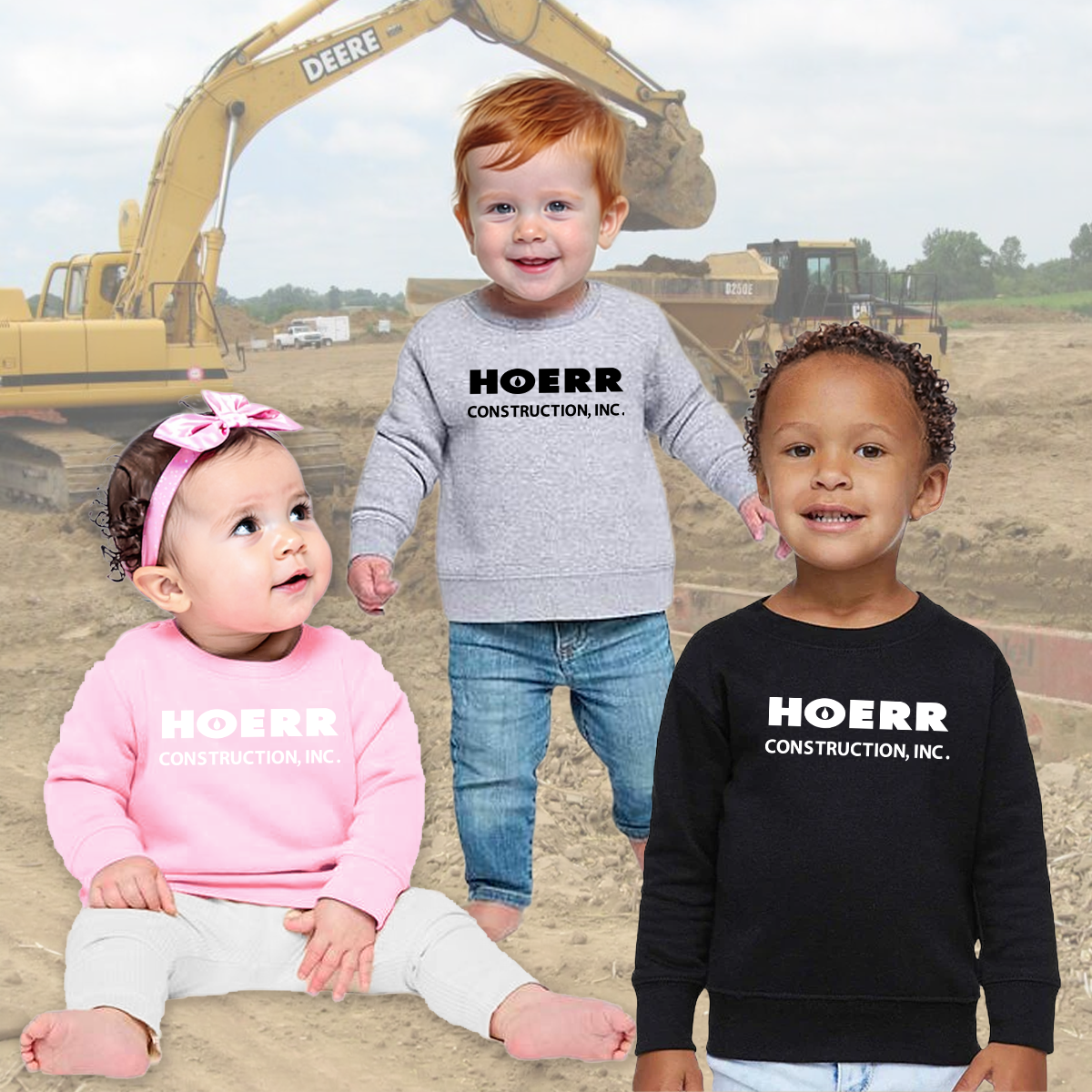 HC - Printed - Rabbit Skins - Infant Crewneck Sweatshirt