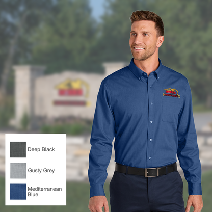 HC - Embroidered - Port Authority® Long Sleeve Nailhead Easy Care Shirt