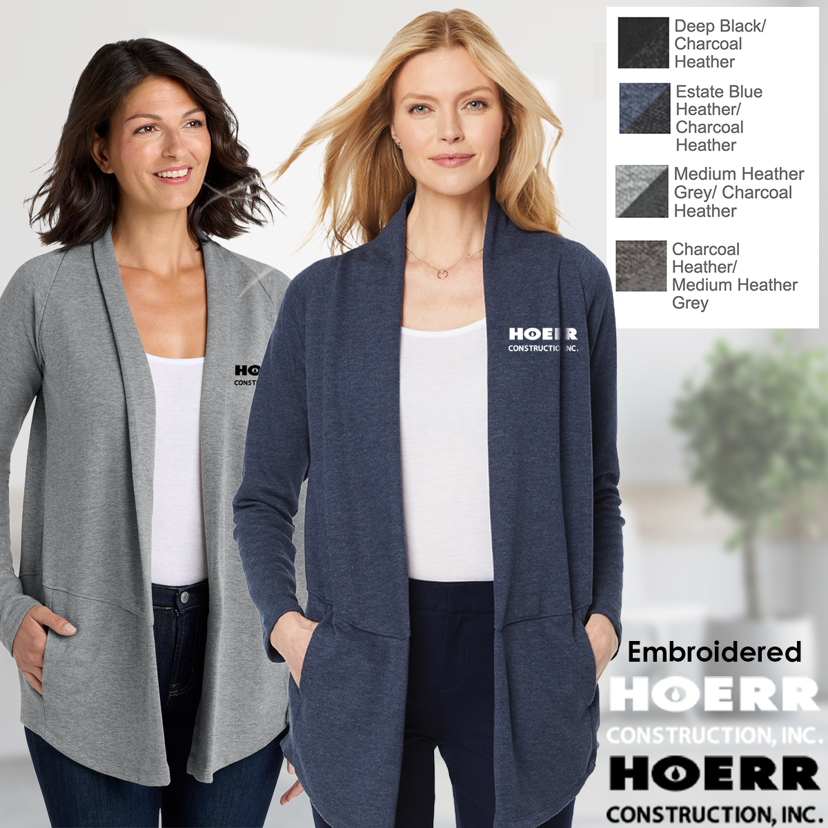 HC - Embroidered - Port Authority® Women's Interlock Cardigan