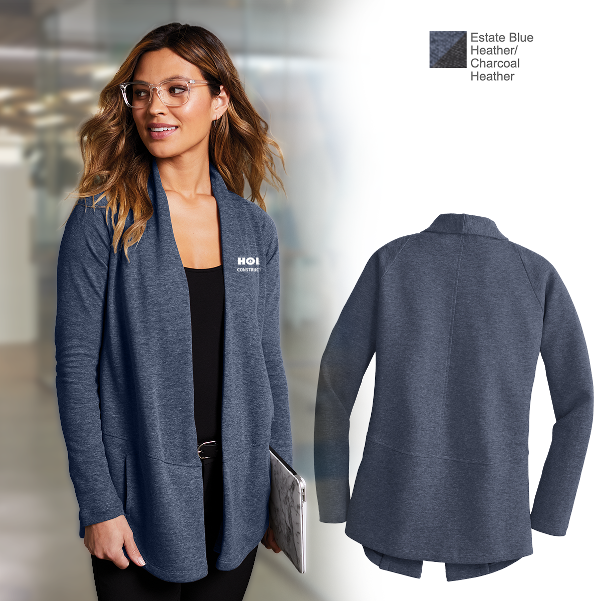 HC - Embroidered - Port Authority® Women's Interlock Cardigan