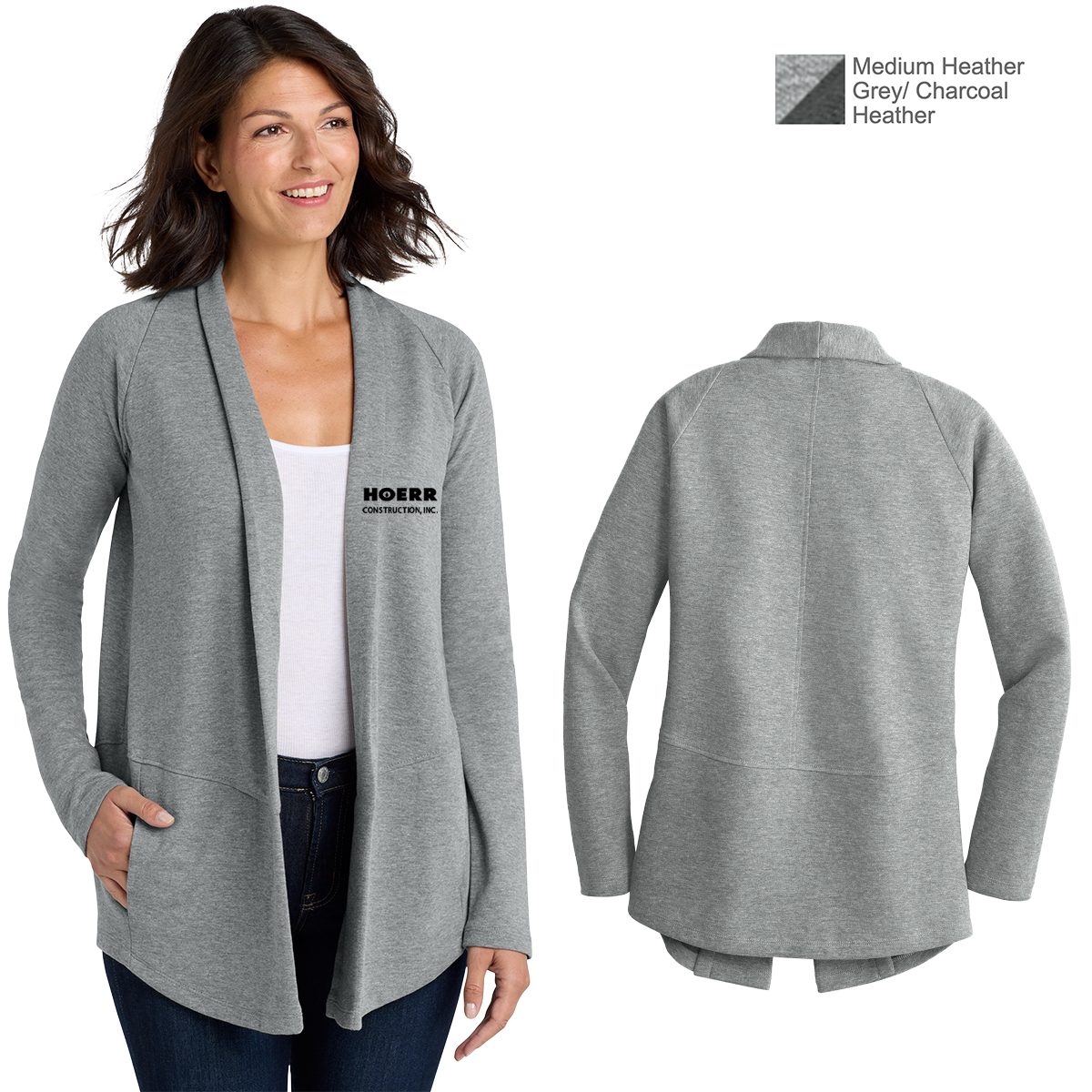 HC - Embroidered - Port Authority® Women's Interlock Cardigan
