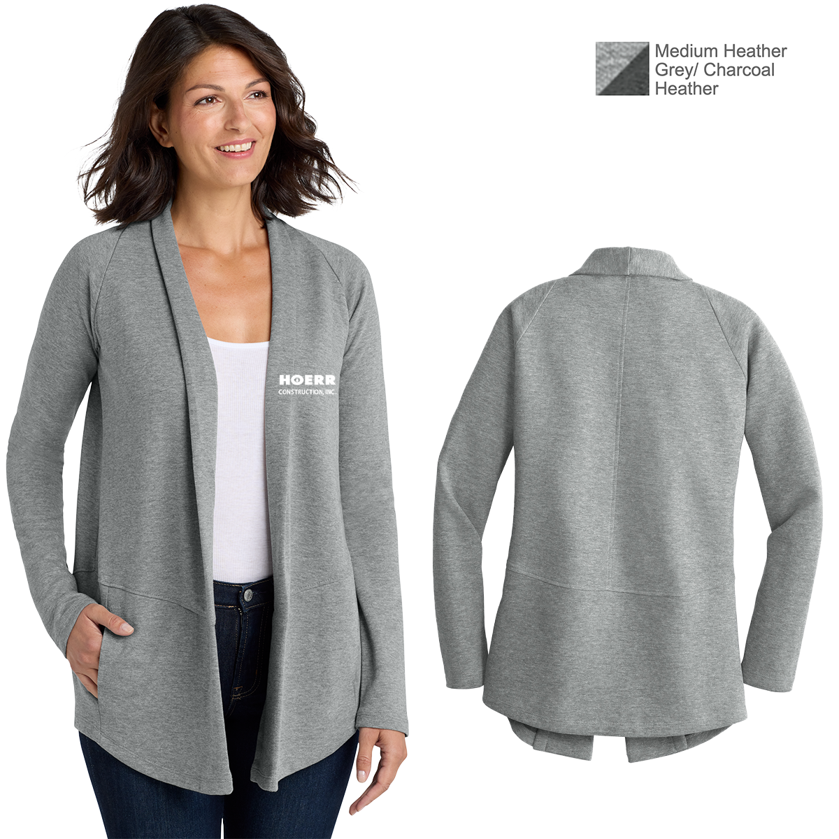 HC - Embroidered - Port Authority® Women's Interlock Cardigan