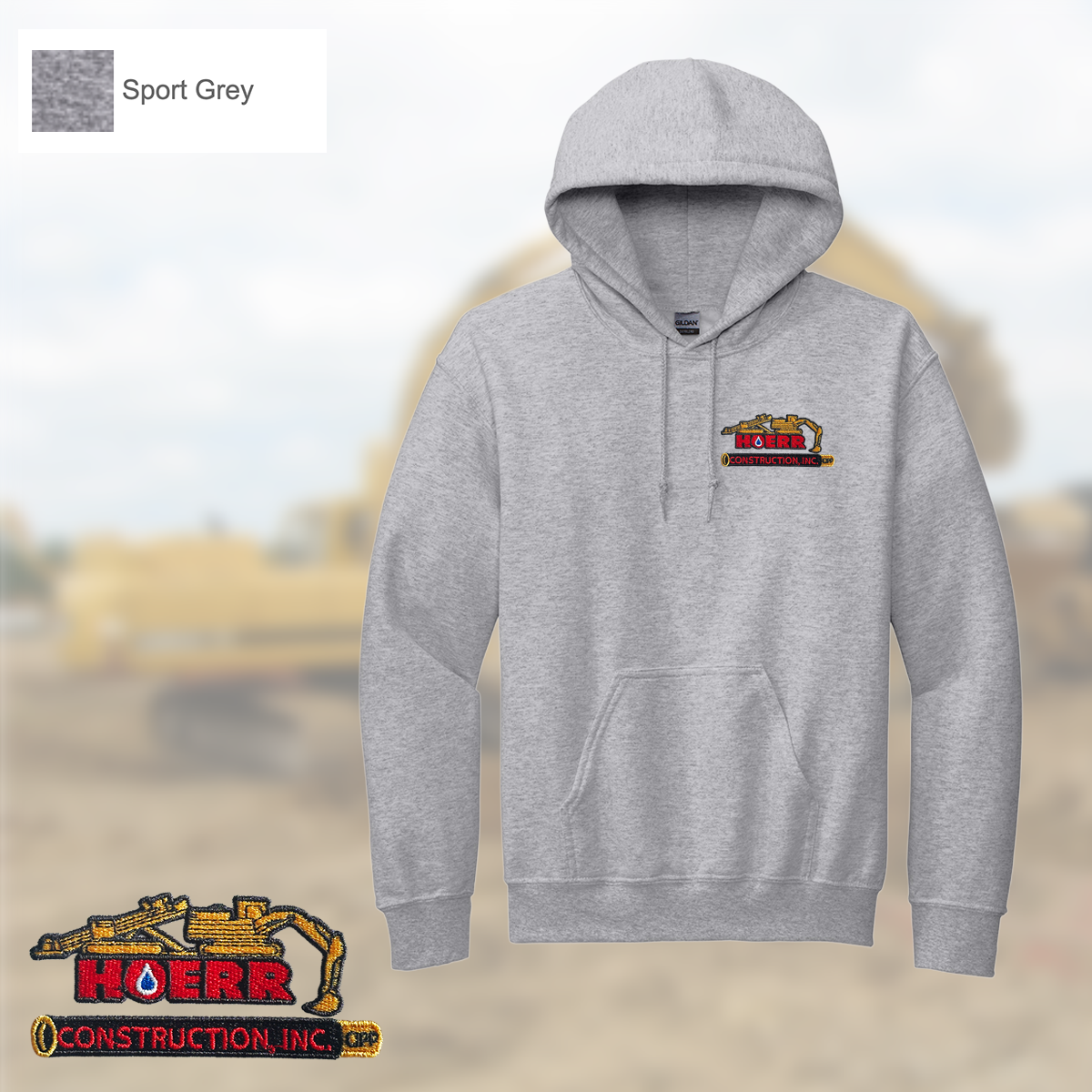 HC - Embroidered - Gildan® DryBlend® Pullover Hooded Sweatshirt