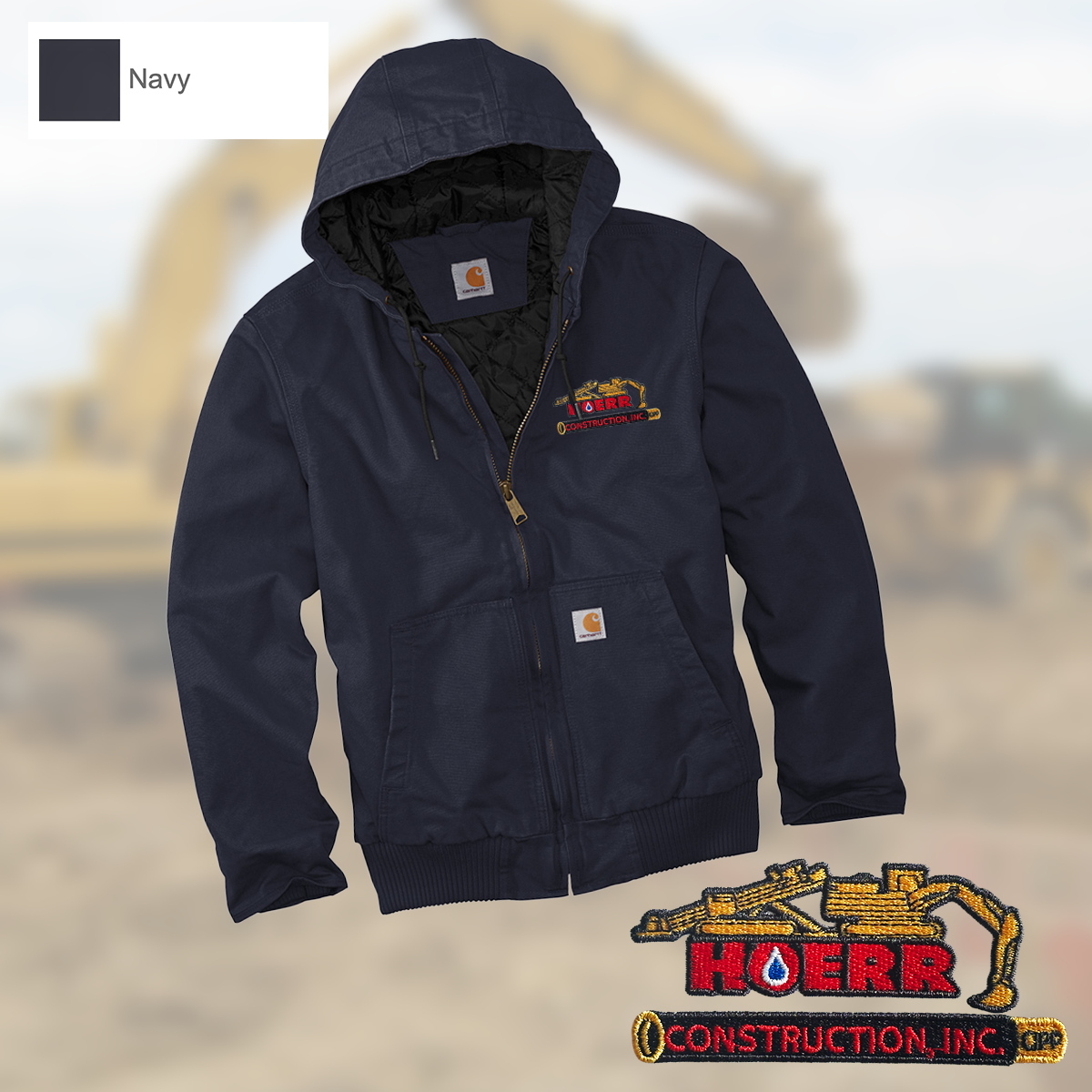 HC - Embroidered - Carhartt® Washed Duck Active Jac - (Loose Fit)