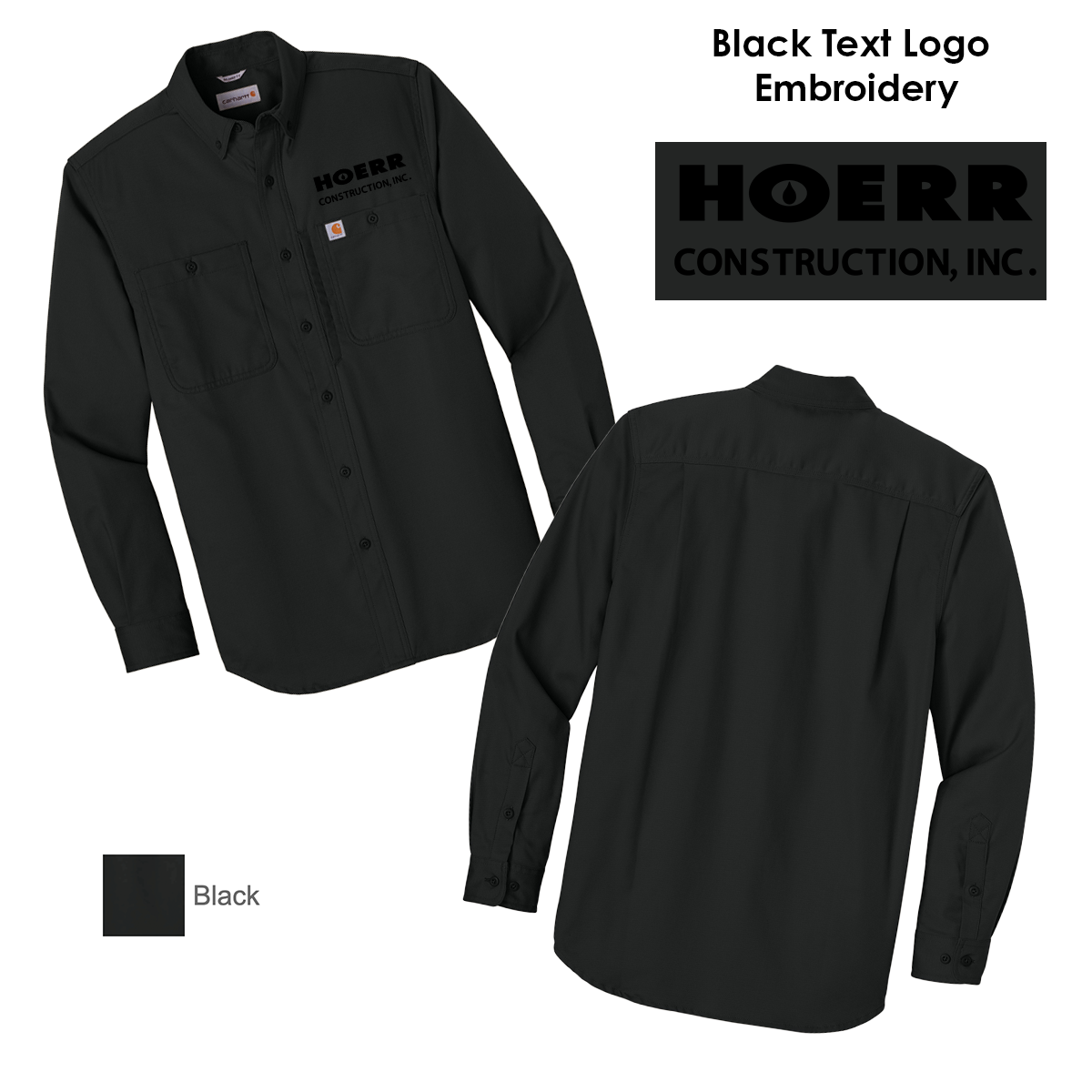 HC - Embroidered - Carhartt® Rugged Professional™ Series Long Sleeve Shirt