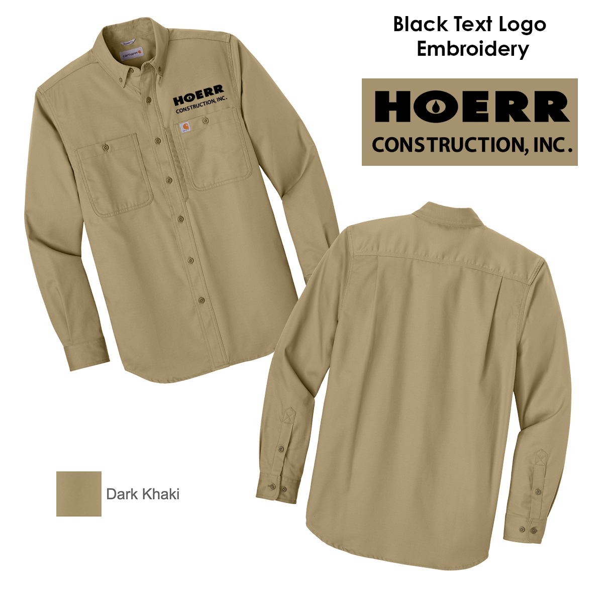 HC - Embroidered - Carhartt® Rugged Professional™ Series Long Sleeve Shirt