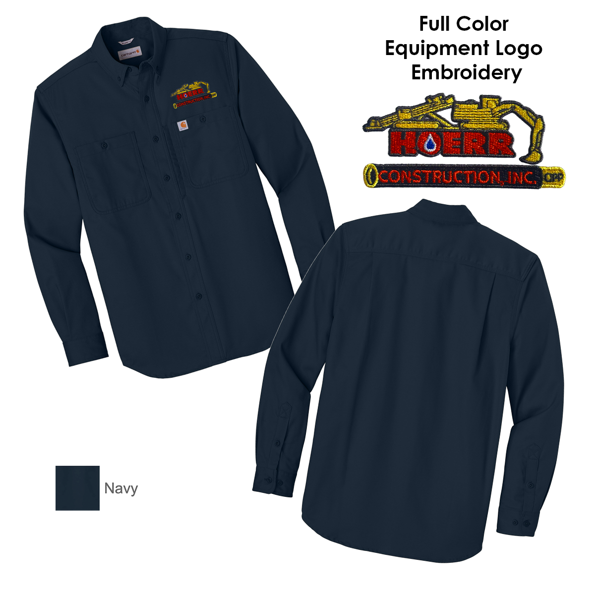 HC - Embroidered - Carhartt® Rugged Professional™ Series Long Sleeve Shirt