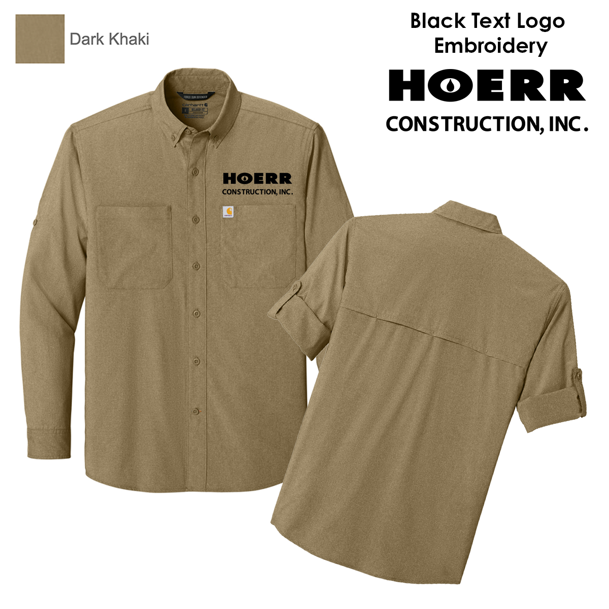 HC - Embroidered - Carhartt Force® Sun Defender™ Long Sleeve Shirt
