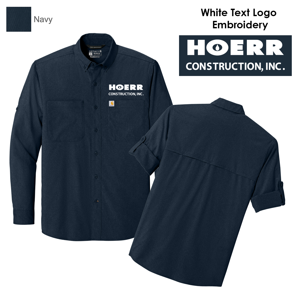HC - Embroidered - Carhartt Force® Sun Defender™ Long Sleeve Shirt