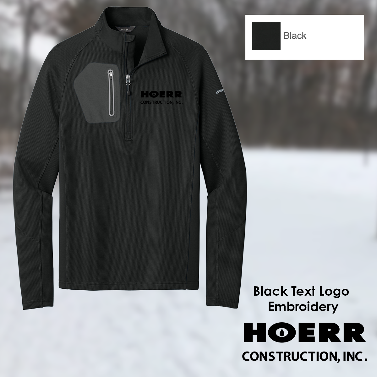 HC - Embroidered - Eddie Bauer® 1/2-Zip Performance Fleece