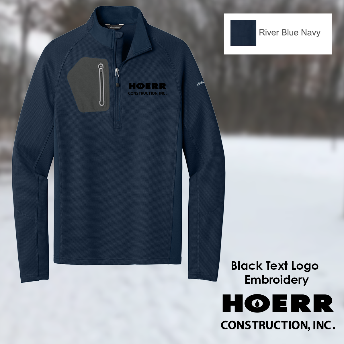HC - Embroidered - Eddie Bauer® 1/2-Zip Performance Fleece