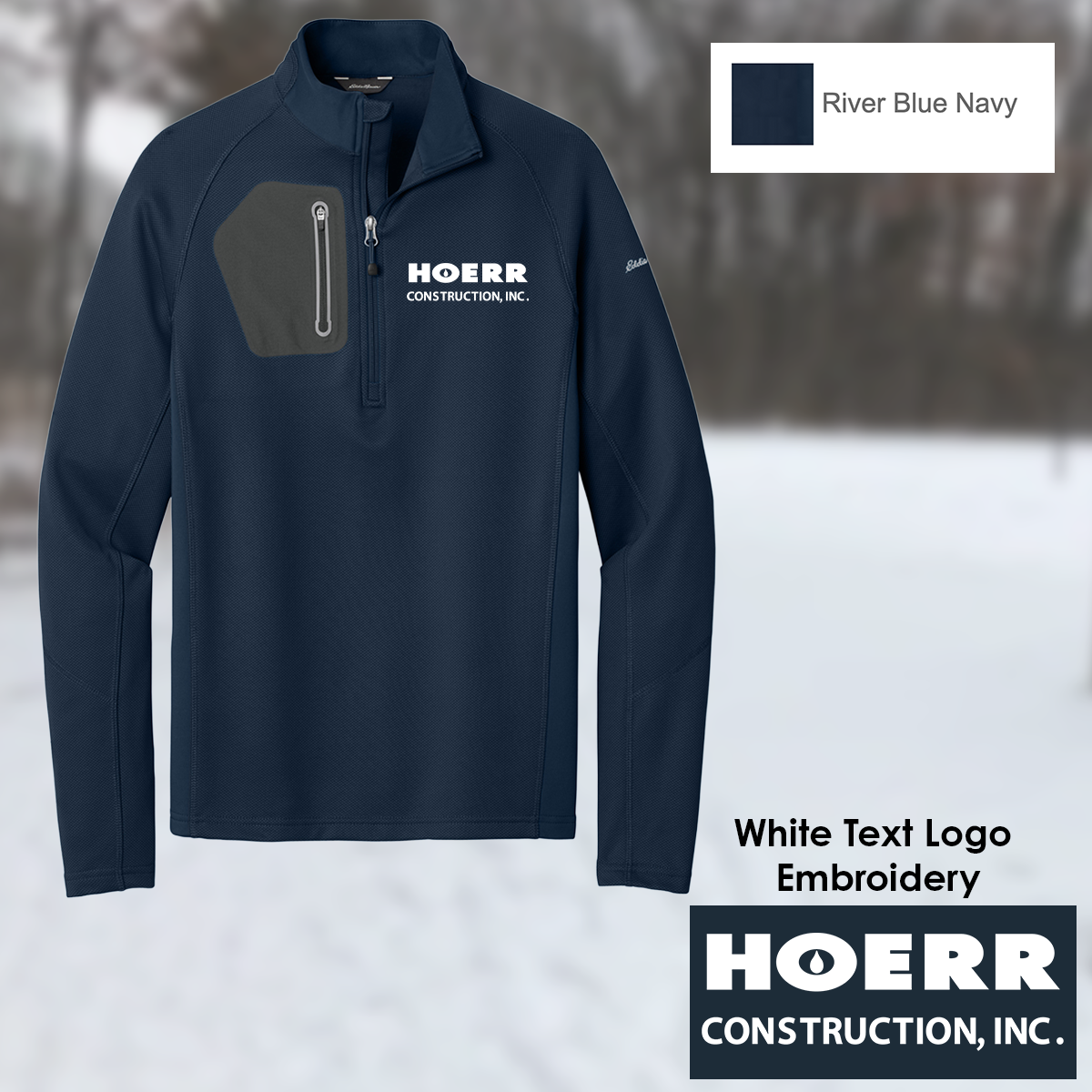 HC - Embroidered - Eddie Bauer® 1/2-Zip Performance Fleece