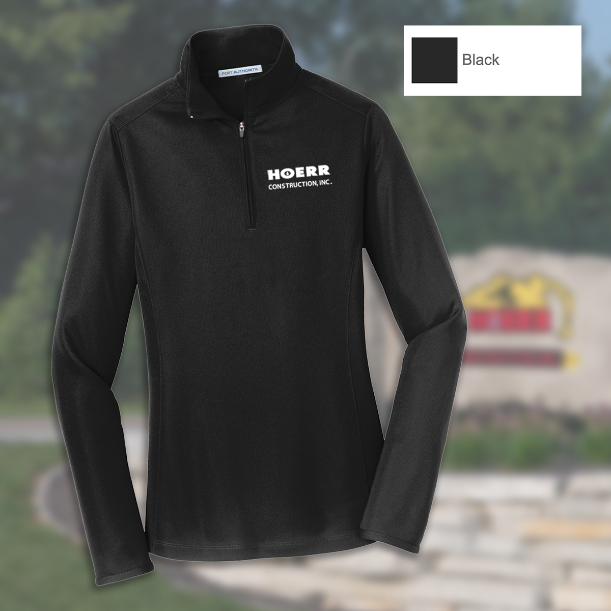 HC - Embroidered - Port Authority® Women's Pinpoint Mesh 1/2-Zip