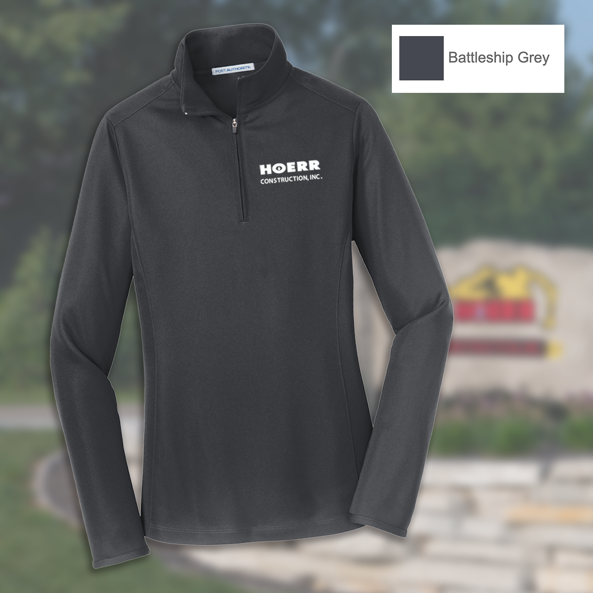 HC - Embroidered - Port Authority® Women's Pinpoint Mesh 1/2-Zip