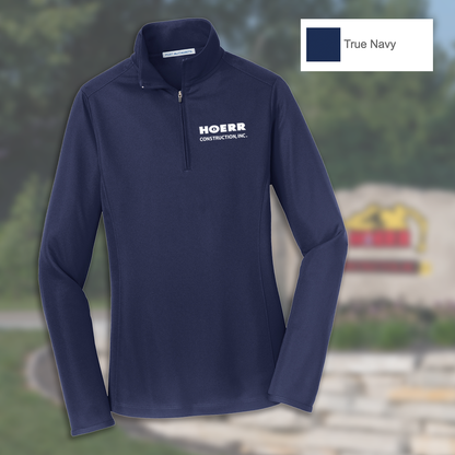 HC - Embroidered - Port Authority® Women's Pinpoint Mesh 1/2-Zip