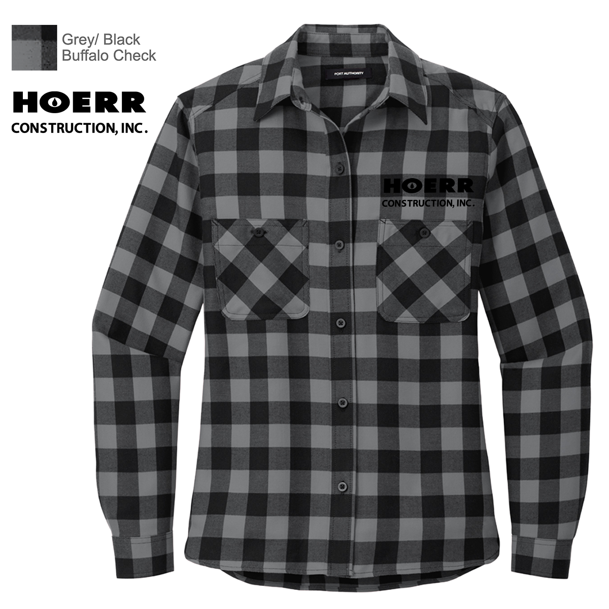 HC - Embroidered - Port Authority® Women's Plaid Flannel Shirt