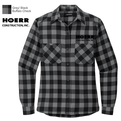 HC - Embroidered - Port Authority® Women's Plaid Flannel Shirt