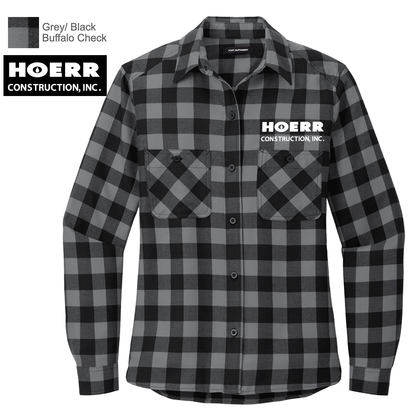 HC - Embroidered - Port Authority® Women's Plaid Flannel Shirt