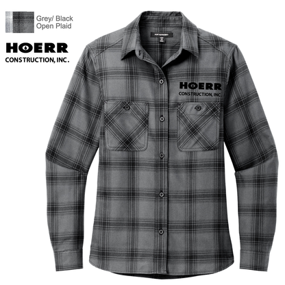 HC - Embroidered - Port Authority® Women's Plaid Flannel Shirt