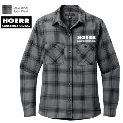 HC - Embroidered - Port Authority® Women's Plaid Flannel Shirt