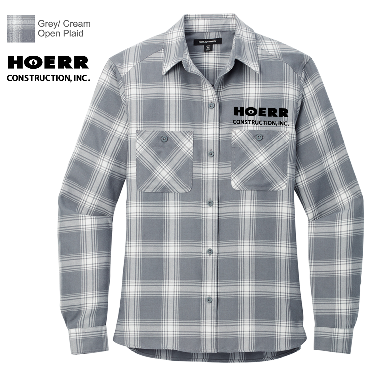 HC - Embroidered - Port Authority® Women's Plaid Flannel Shirt