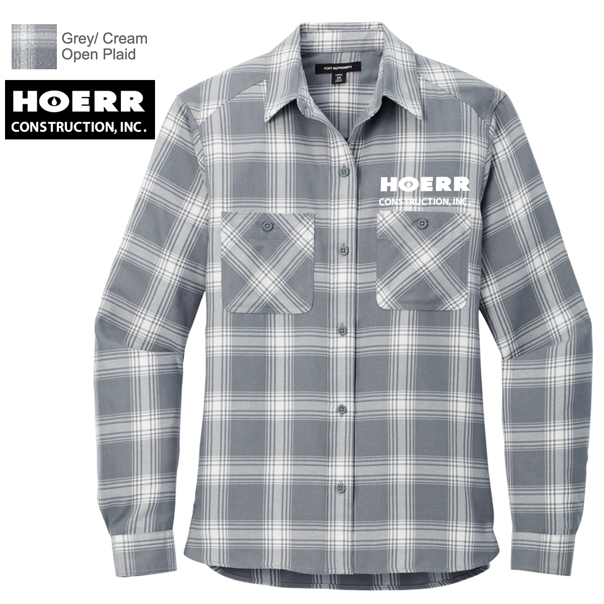 HC - Embroidered - Port Authority® Women's Plaid Flannel Shirt