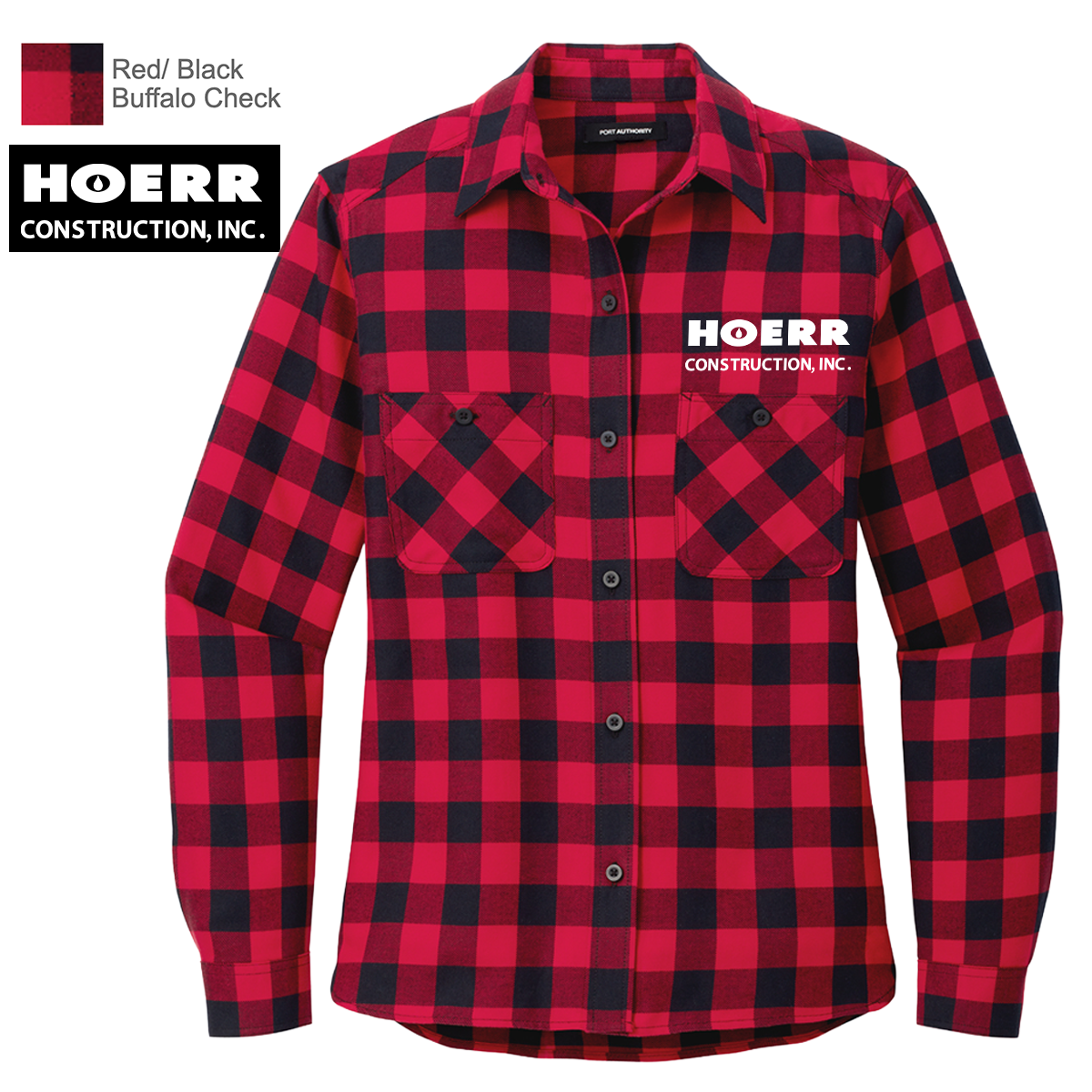 HC - Embroidered - Port Authority® Women's Plaid Flannel Shirt