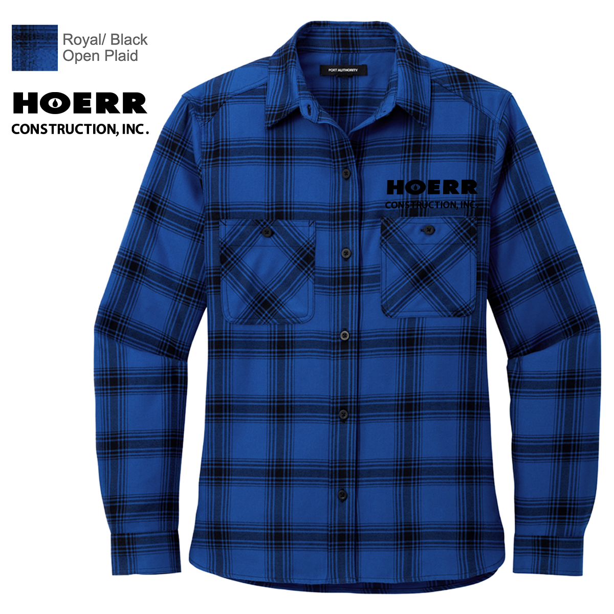 HC - Embroidered - Port Authority® Women's Plaid Flannel Shirt