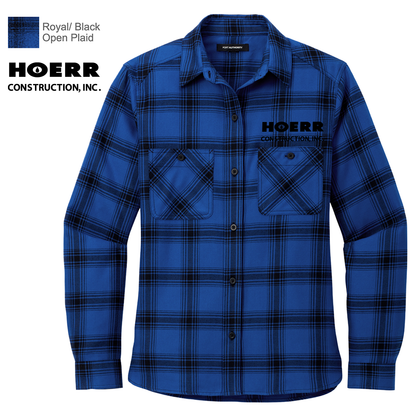 HC - Embroidered - Port Authority® Women's Plaid Flannel Shirt