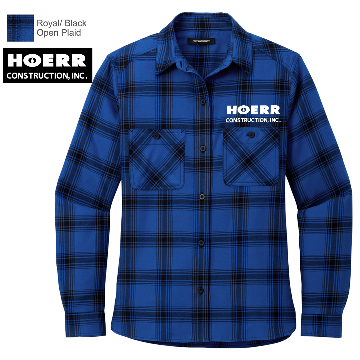 HC - Embroidered - Port Authority® Women's Plaid Flannel Shirt