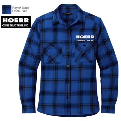 HC - Embroidered - Port Authority® Women's Plaid Flannel Shirt