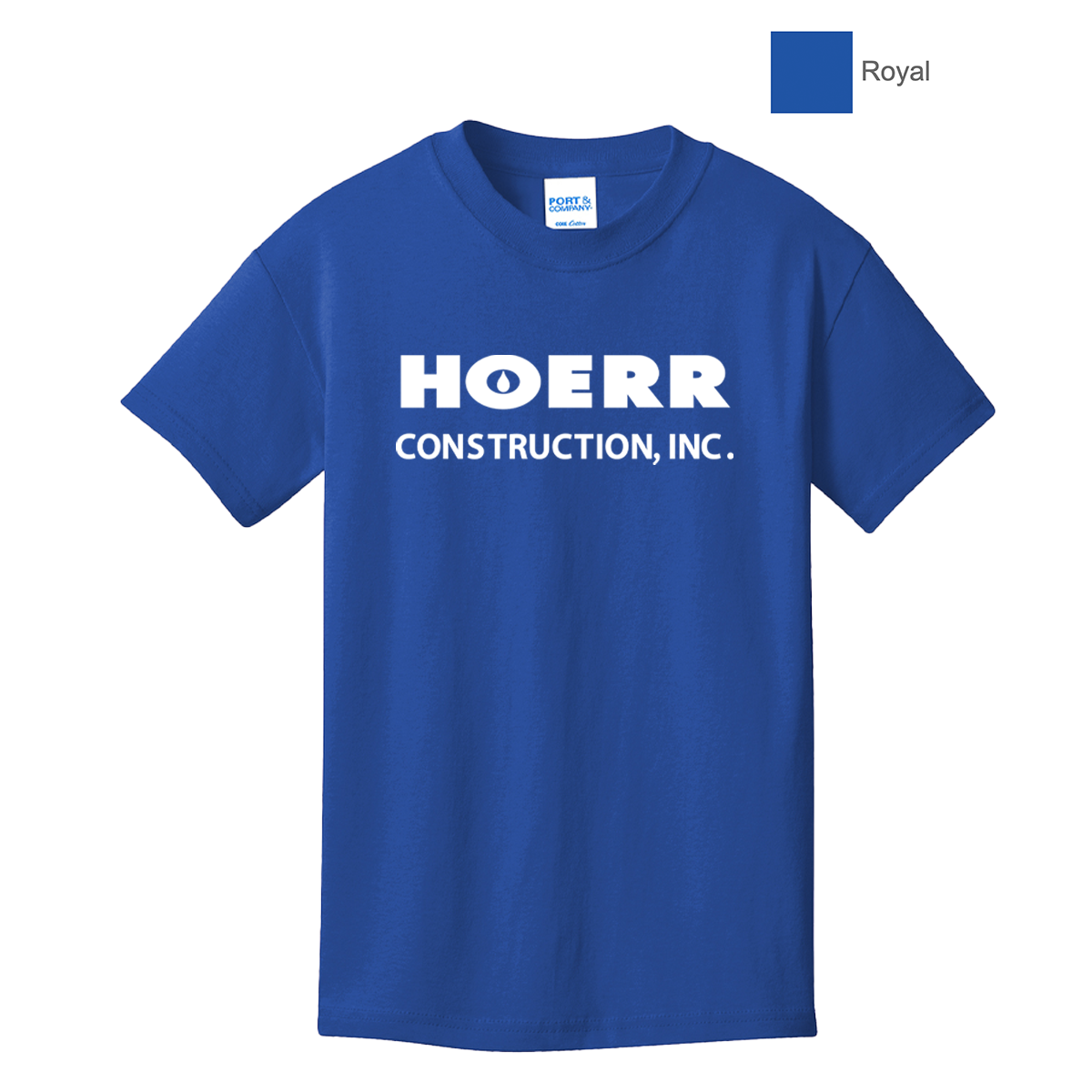 HC - Printed - Port & Co™ Youth Core Cotton Tee