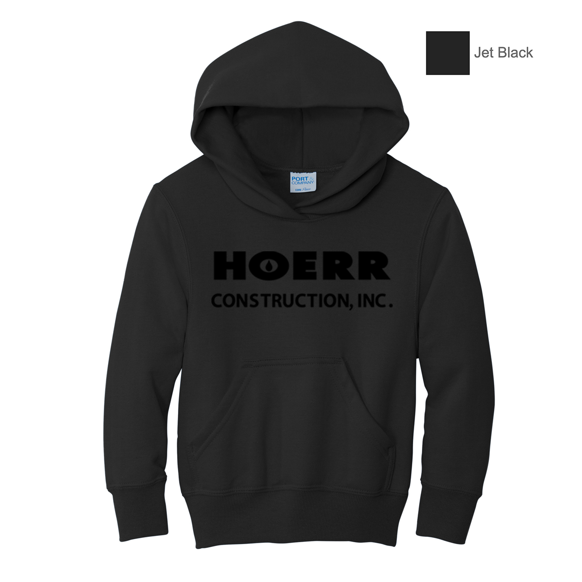 HC - Printed - Port & Co™ Youth Core Fleece Pullover Hooded Sweatshirt