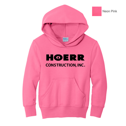 HC - Printed - Port & Co™ Youth Core Fleece Pullover Hooded Sweatshirt