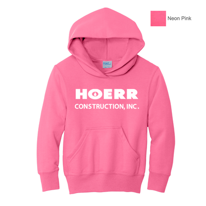 HC - Printed - Port & Co™ Youth Core Fleece Pullover Hooded Sweatshirt