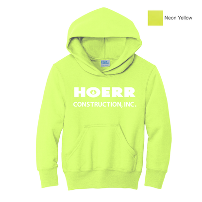 HC - Printed - Port & Co™ Youth Core Fleece Pullover Hooded Sweatshirt