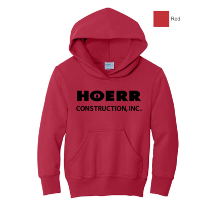 HC - Printed - Port & Co™ Youth Core Fleece Pullover Hooded Sweatshirt