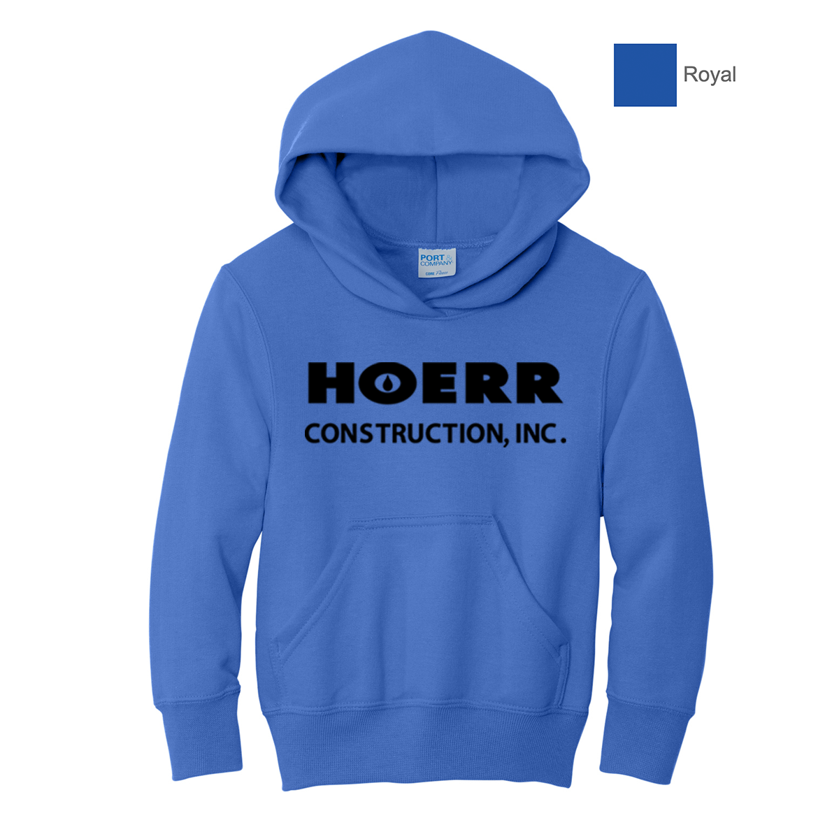 HC - Printed - Port & Co™ Youth Core Fleece Pullover Hooded Sweatshirt