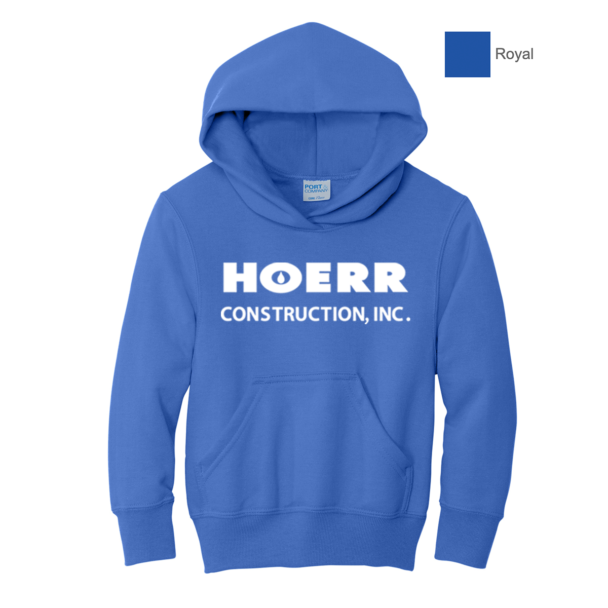 HC - Printed - Port & Co™ Youth Core Fleece Pullover Hooded Sweatshirt