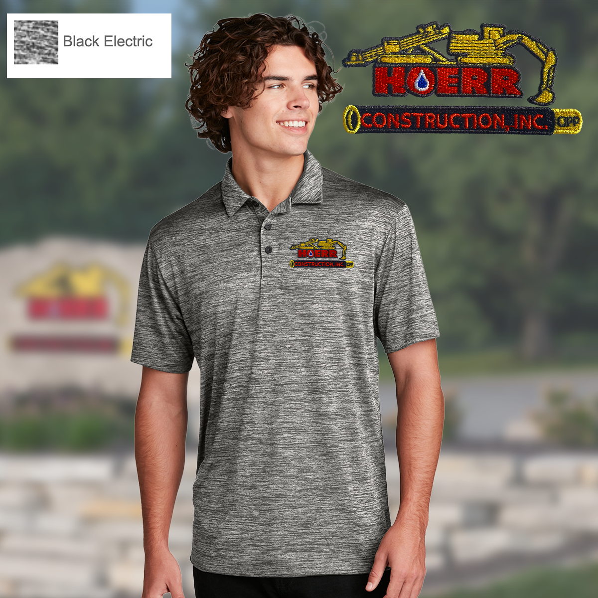 HC - Embroidered - Sport-Tek® PosiCharge® Electric Heather Polo