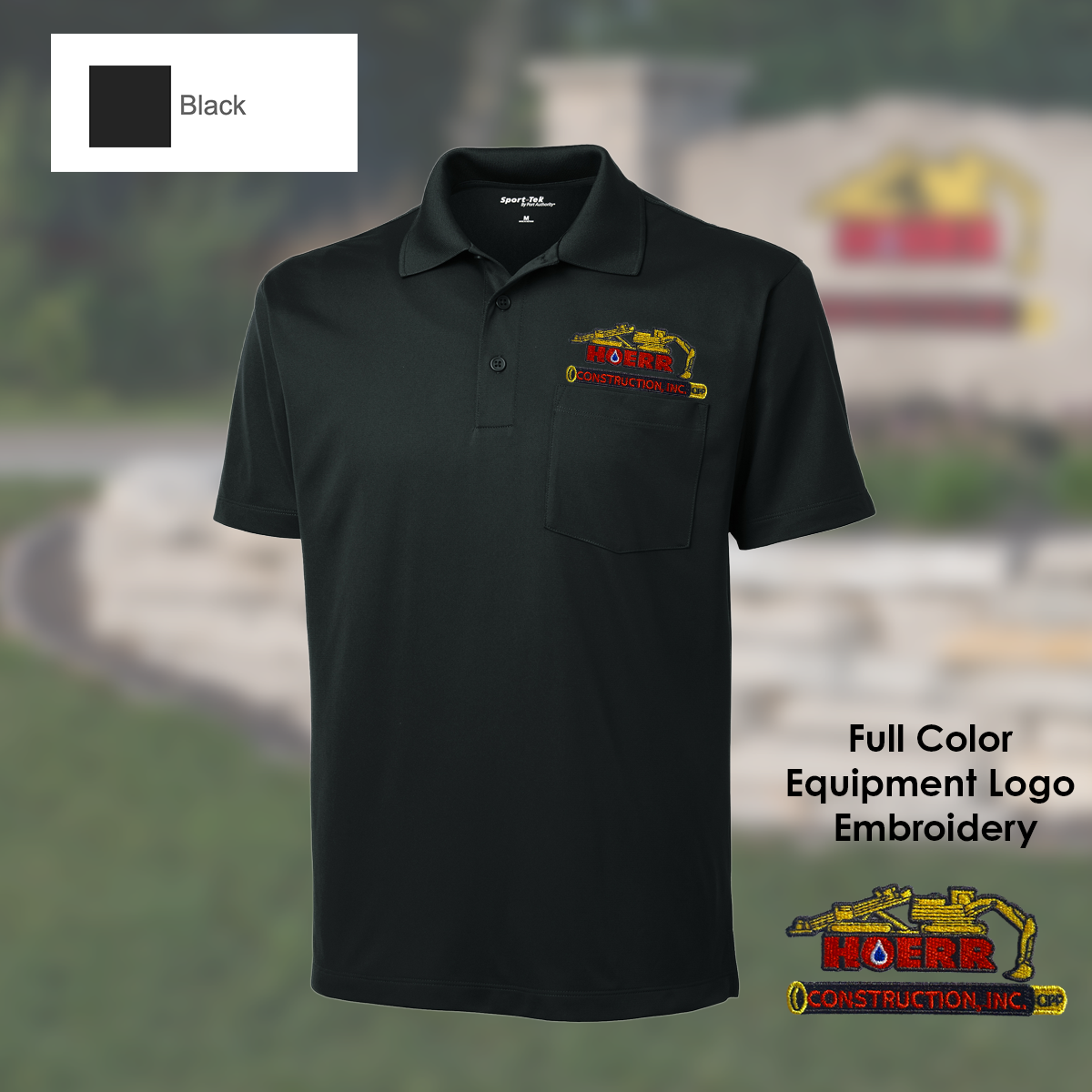 HC - Embroidered - Unisex Sport-Tek® Micropique Sport-Wick® Pocket Polo