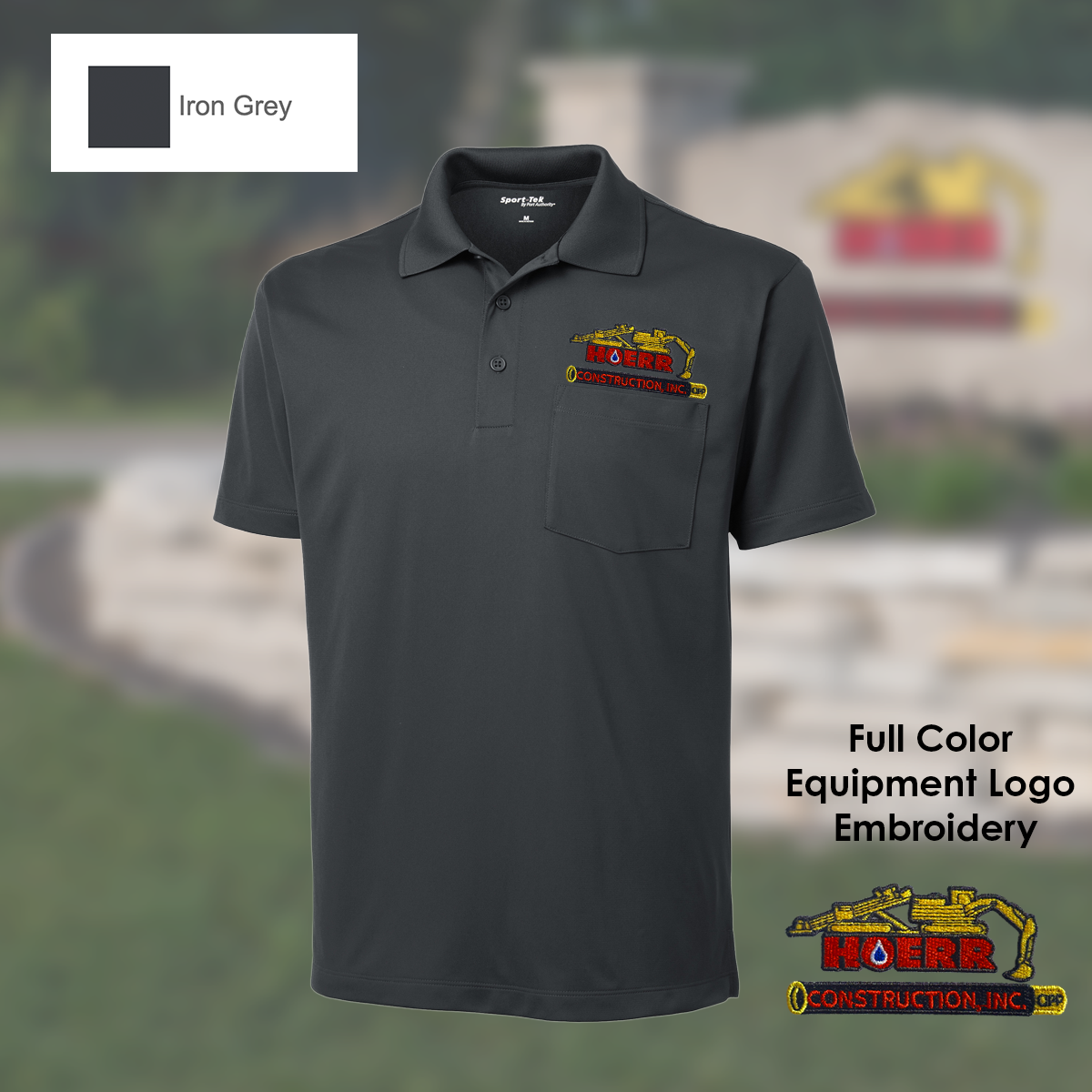 HC - Embroidered - Unisex Sport-Tek® Micropique Sport-Wick® Pocket Polo