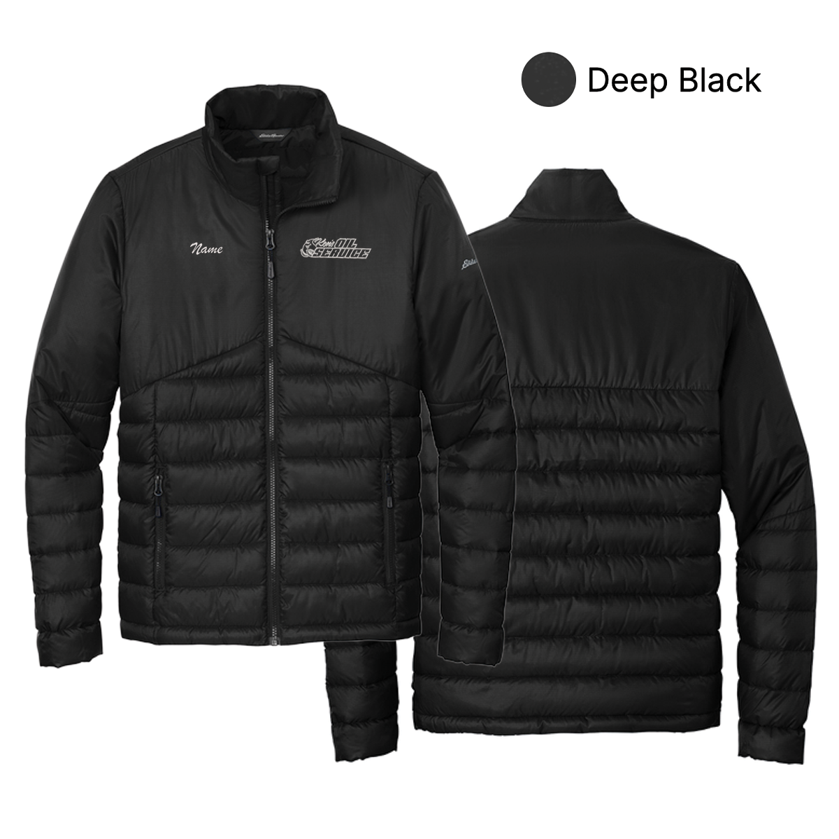Ken's Oil Embroidered Eddie Bauer® Quilted Jacket