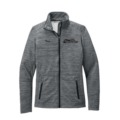 Ken's Oil Embroidered Port Authority® Women's Digi Stripe Fleece Jacket