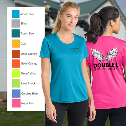 Double L - Women's Printed Short Sleeve Wicking Tee