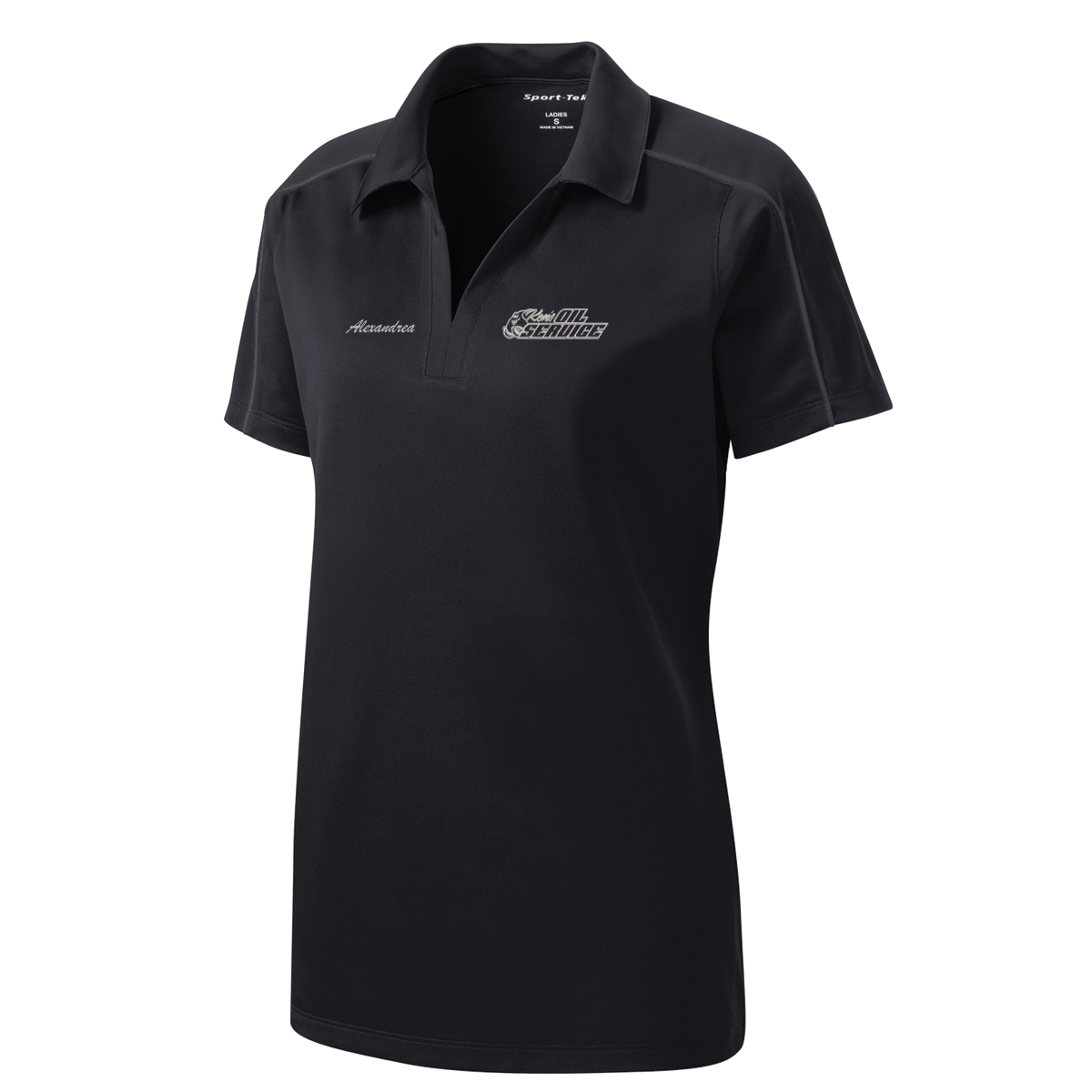 Ken's Oil Embroidered Sport-Tek® Women's Micropique Sport-Wick® Piped Polo